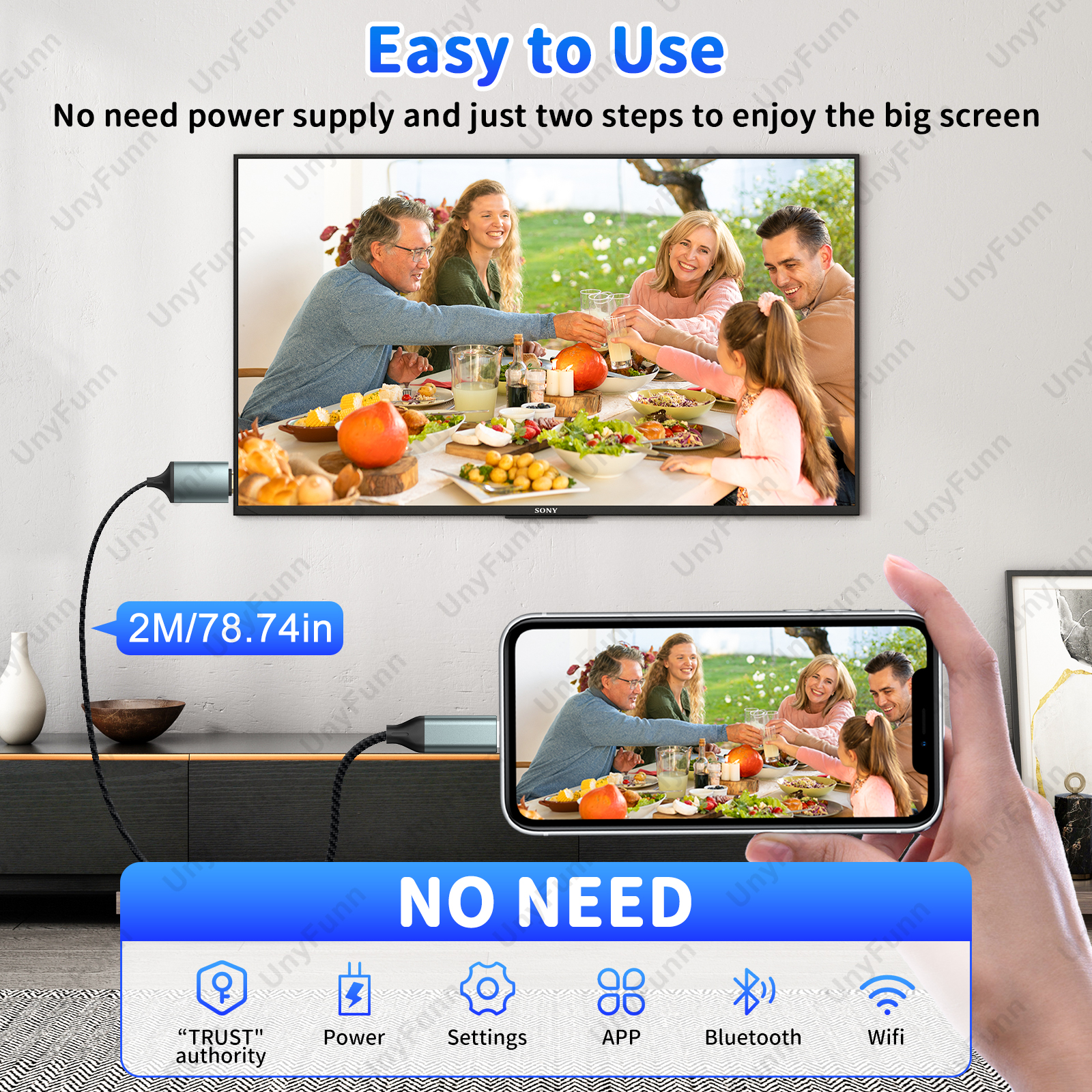 Blitz-zu-HDTV-Kabel mit Ladung-HD-Video-Synchronisierungsbildschirmanschluss für iPhone auf HDTV, digitaler Adapter für TV-Projektor-Monitor