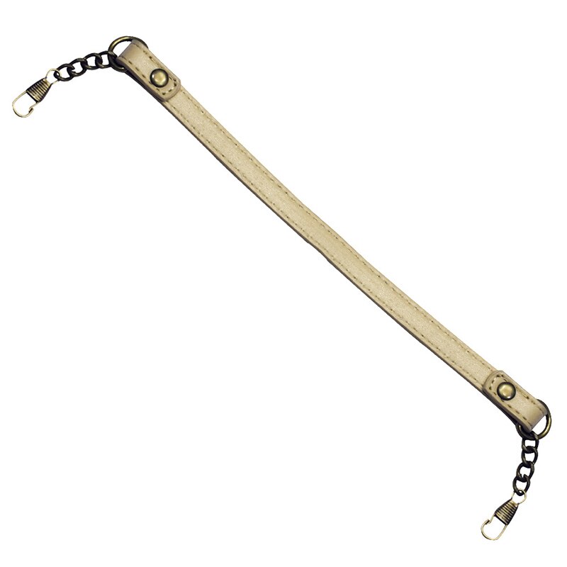 2019 Portatile di Cuoio dell'UNITÀ di elaborazione del Bicchierino Della Cinghia del Sacchetto del Sacchetto Della Borsa del Messaggero di Ricambio Maniglie FAI DA TE Catene Tote borse Accessori Della Cinghia 35 centimetri: Beige