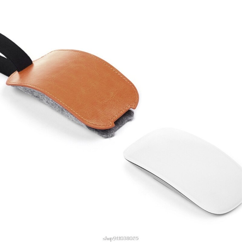 Custodia per Mouse in feltro di cuoio arancione custodia da viaggio custodia antipolvere custodia per Mouse per Apple Magic Mouse 2 Kit D10 20 Dropship