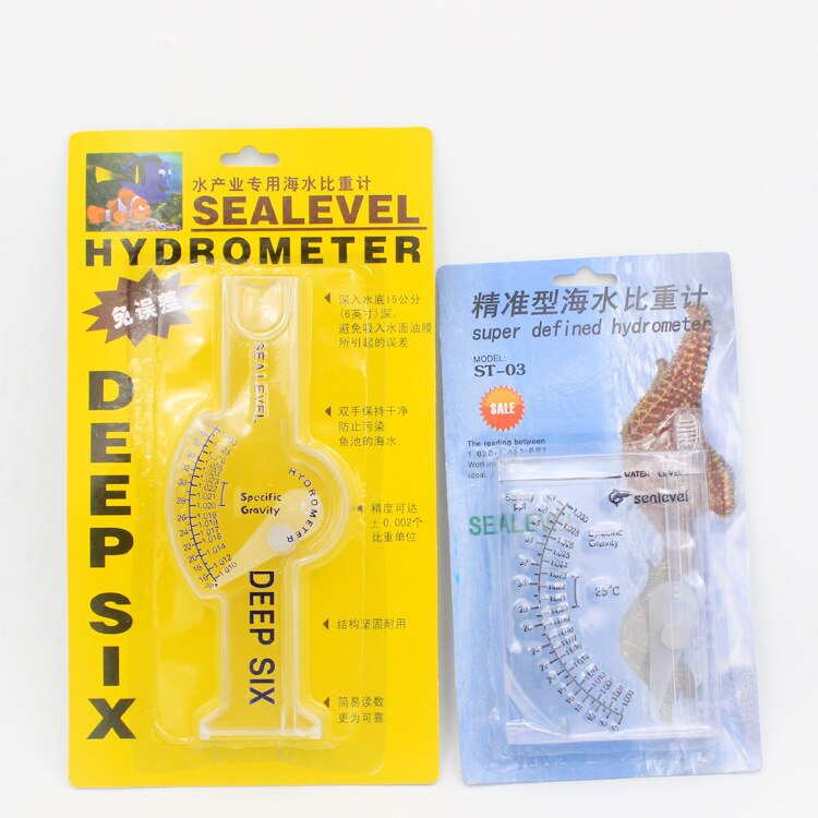 Sea Water Density Meter Sea Water Density Meter Hydrometer for Aquarium Sea Water Salinity Meter