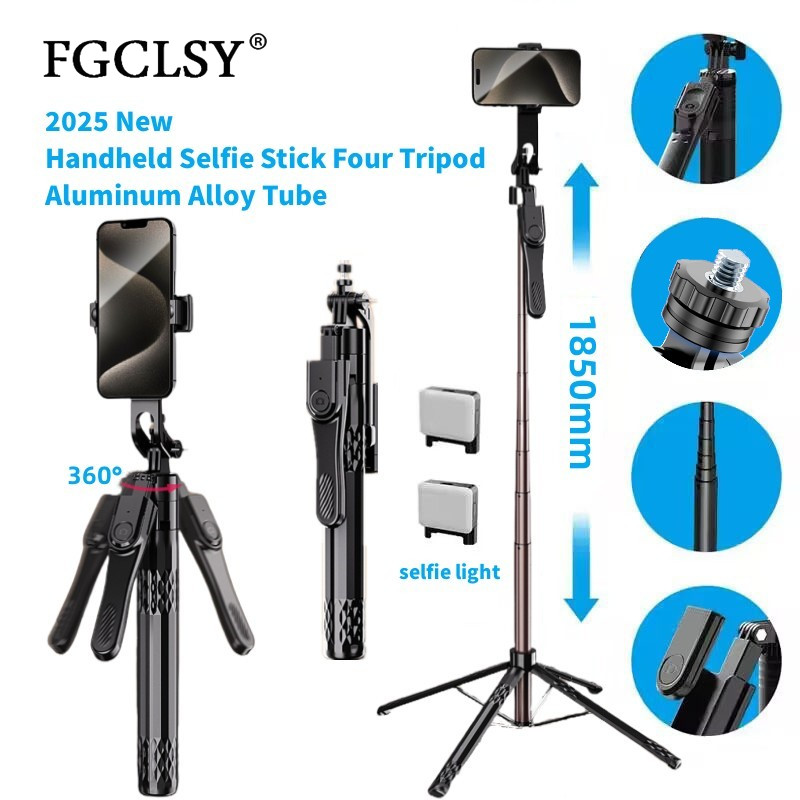 four Tripod for Smartphone Camera,Tripods Stand with Bluetooth shutter,Wireless Selfie Stick brackets with Phone Holder