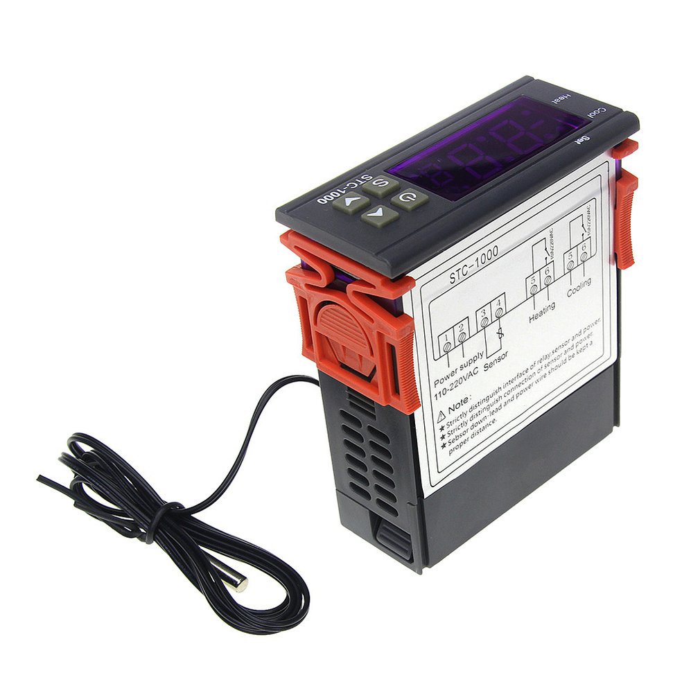 Stc-1000 Dual Relay Output Led Digital Temperature Controller Thermostat Cooling Heating Thermostat