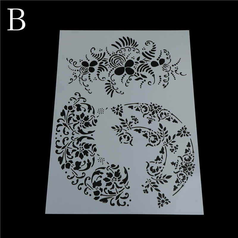 Vintage dentelle cadre clés artisanat superposition pochoirs pour murs peinture Scrapbooking estampage timbre Album décoratif gaufrage !
