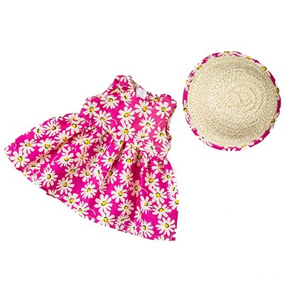 Chapeau de paille chaude + robe adaptée pour vêtements de poupée fille américaine poupée de 18 pouces, de fille de noël (seulement vendre des vêtements): 9