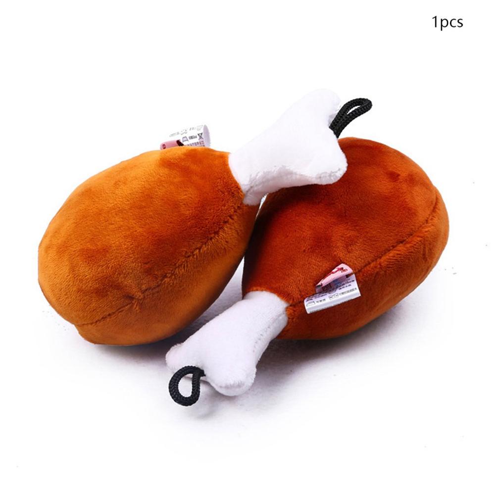 Huisdieren Hond Speelgoed Grote Drumstick Toy Bite Slip Vocal Knuffel Teddy Hond Knuffel Geluiden Maken Kip Been schattige Veilig Schoon