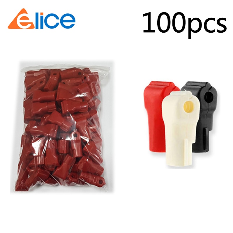 100 pièces/lot antivol EAS Stop Lock pour magasin affichage sécurité crochet tige et cheville plastique 6mm trou diamètre
