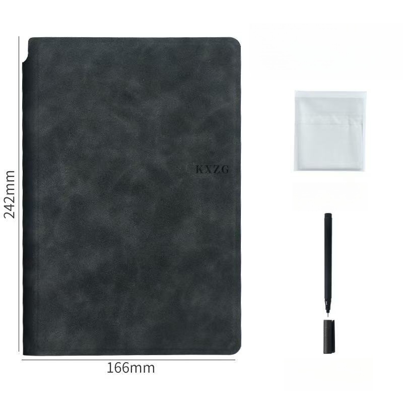 1-teiliges wiederverwendbares Whiteboard-Notizbuch-Set mit Whiteboard-Stift, Löschtuch, Leder, Notizblock, Wochenplaner, tragbar, stilvoll, Büro: Option 4