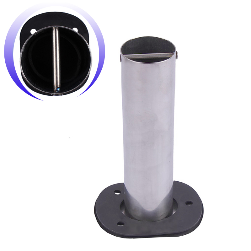 Stainless Steel Fishing Pole Stand Bracket Fishing Marine Accessory Tackle tool Rack Flush Mount Boat Fishing Rod Holder