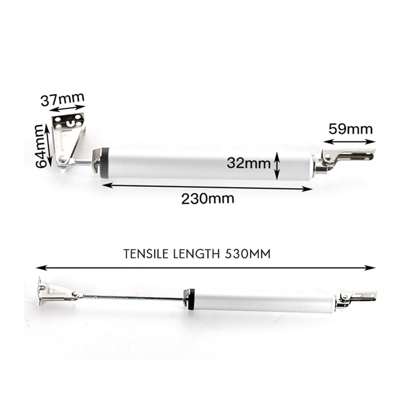 JFBL Pneumatic Door Closer Soft Close Automatic Door Close Stop Door Hardware Gas Spring Door Closer 100 Degree