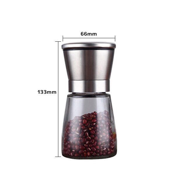Molinillo de sal y pimienta de acero inoxidable, molinillo ajustable para especias, sal y pimienta, utensilios de cocina: plum