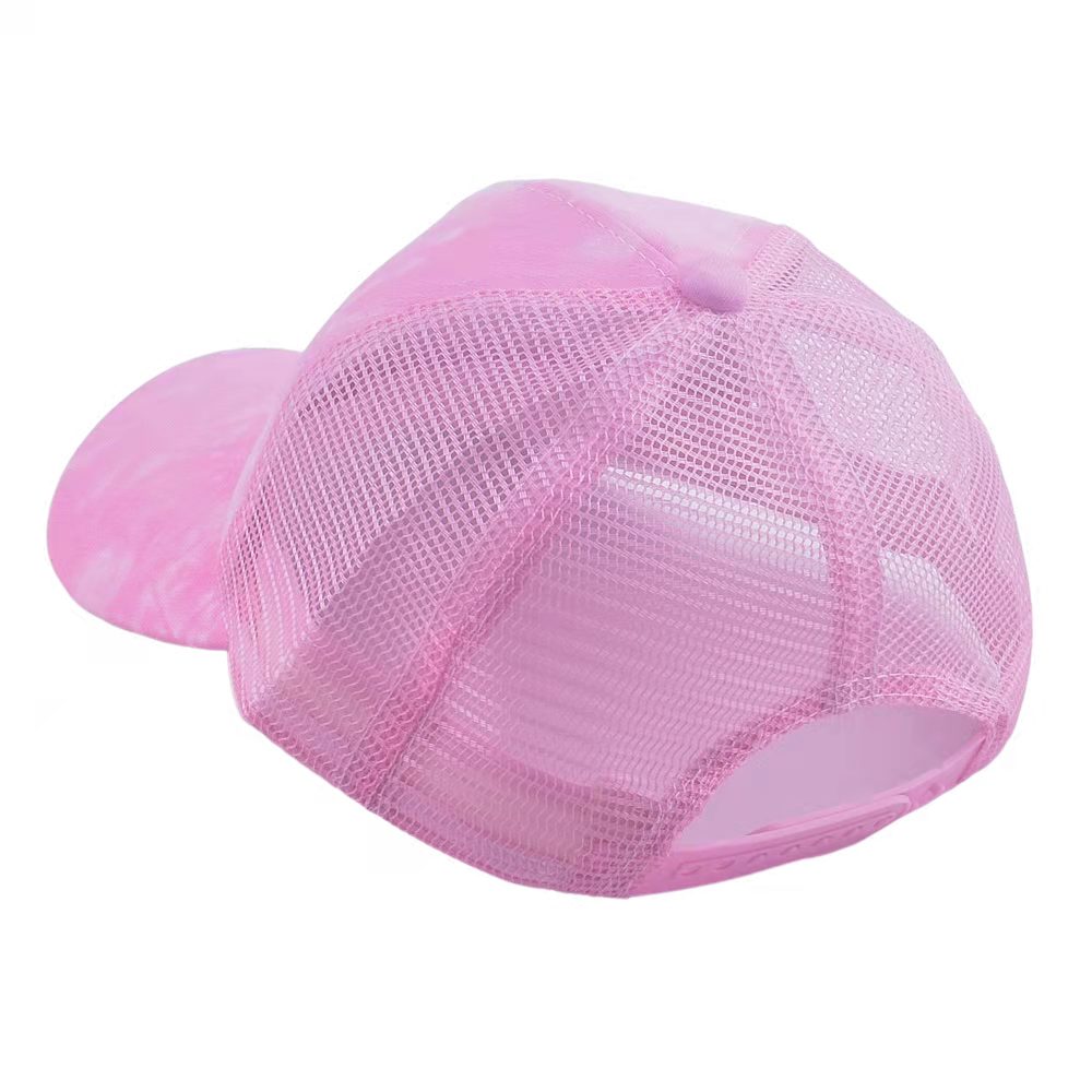 Leeftijden 2-8 Meisjes Roze Zomer Mesh Baseball Cap Voor Kid Terugschieten Verstelbare Leuke Peuter Cap Hoofd 50-54Cm
