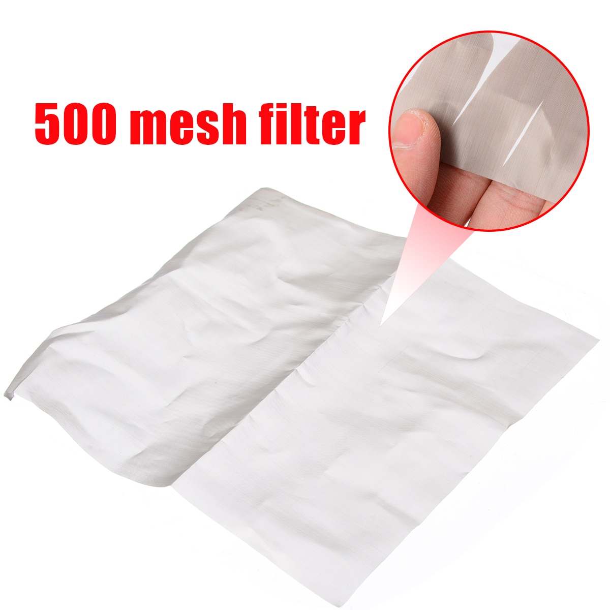 1pc 316 Stainless Steel Woven Wire 6 x 6 inch 500 Mesh Woven Wire Mesh Square Sheet Filter Screen