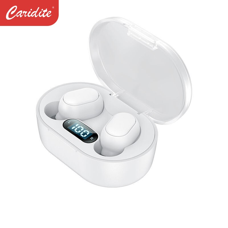 Caridite I7 TWS Auricolare Bluetooth Senza Fili di Nuovo Arrivo Super Bass Auricolare Stereo LED Display Digitale Auricolari Per Cuffie Portatile