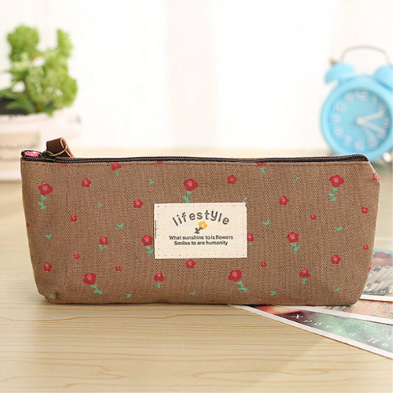 Kosmetiske tasker til kvinder make-up taske arrangør makeup taske skønhedstasker toilettaske vaskepose 20*9*6cm: Kaffe 2