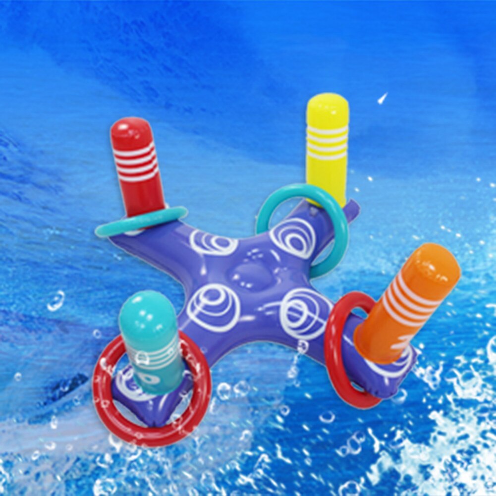 Kids Outdoor Zwembad Strand Opblaasbare Ring Gooien Beentje Opblaasbare Ring Toss Pool Game Toy Fun Zomer Water Speelgoed