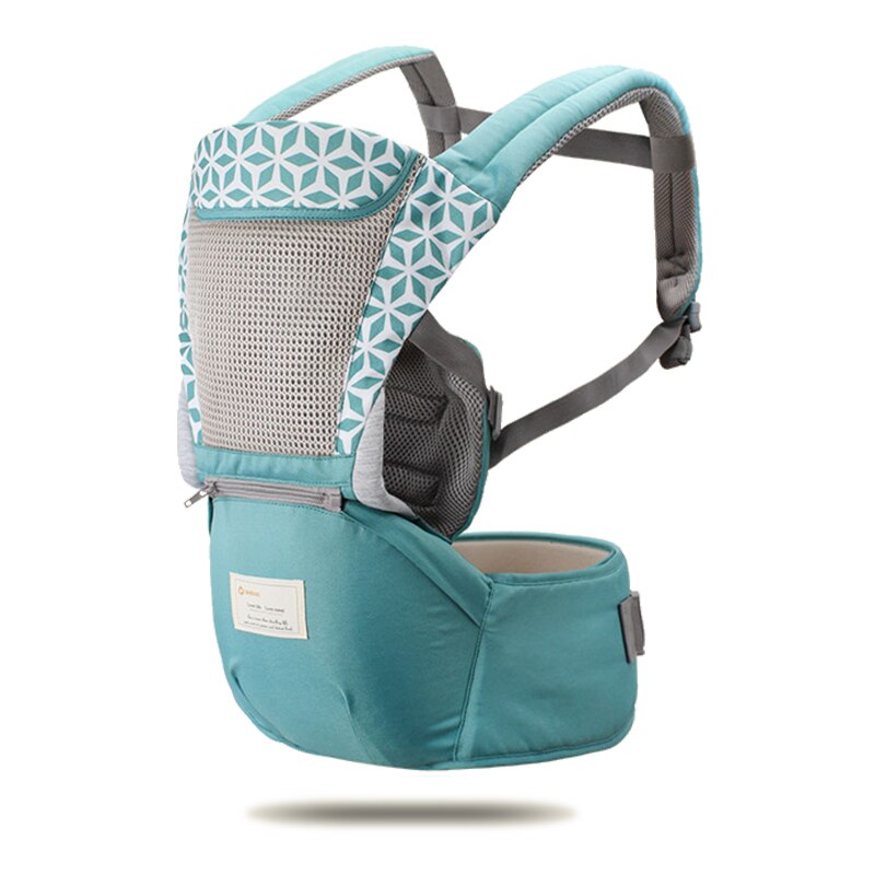Breathable Ergonomic Baby Carrier Backpack Portable Infant Baby Carrier Kangaroo Hipseat Heaps Baby Sling Carrier Wrap: 6625 Light Blue