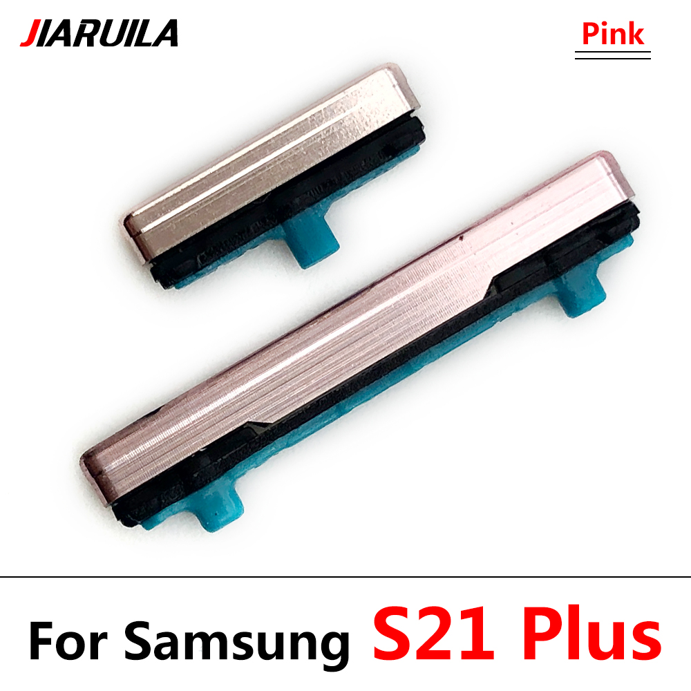 Side Power Key + Volume Knop Voor Samsung Galaxy S21 Plus / S20 Fe / S20 Ultra Volume Power knop Kant Sleutel: S21 Plus Pink