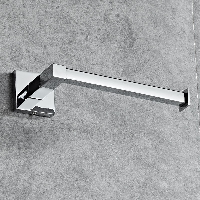 Chrome Square Bathroom Toilet Roll Holder. Wall Mounted Toilet Roll