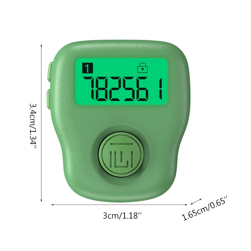 6 digitale LED elektronische vingerklikker Tasbih Handheld Ring Lap Counter Event Clicker Tally Finger Counters