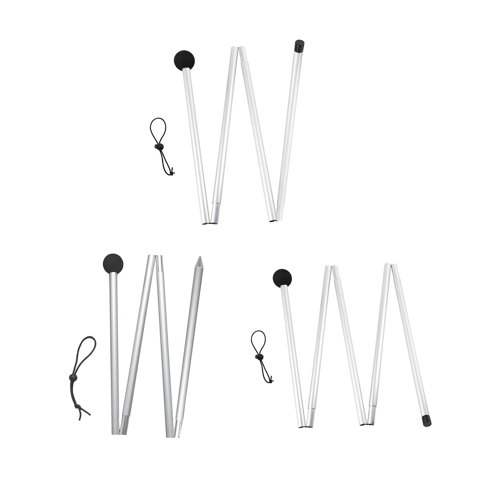 Tent Poles Tent Rods 1.6M/2M Preassembled Tent Pole for Tarp Gardening Shelter