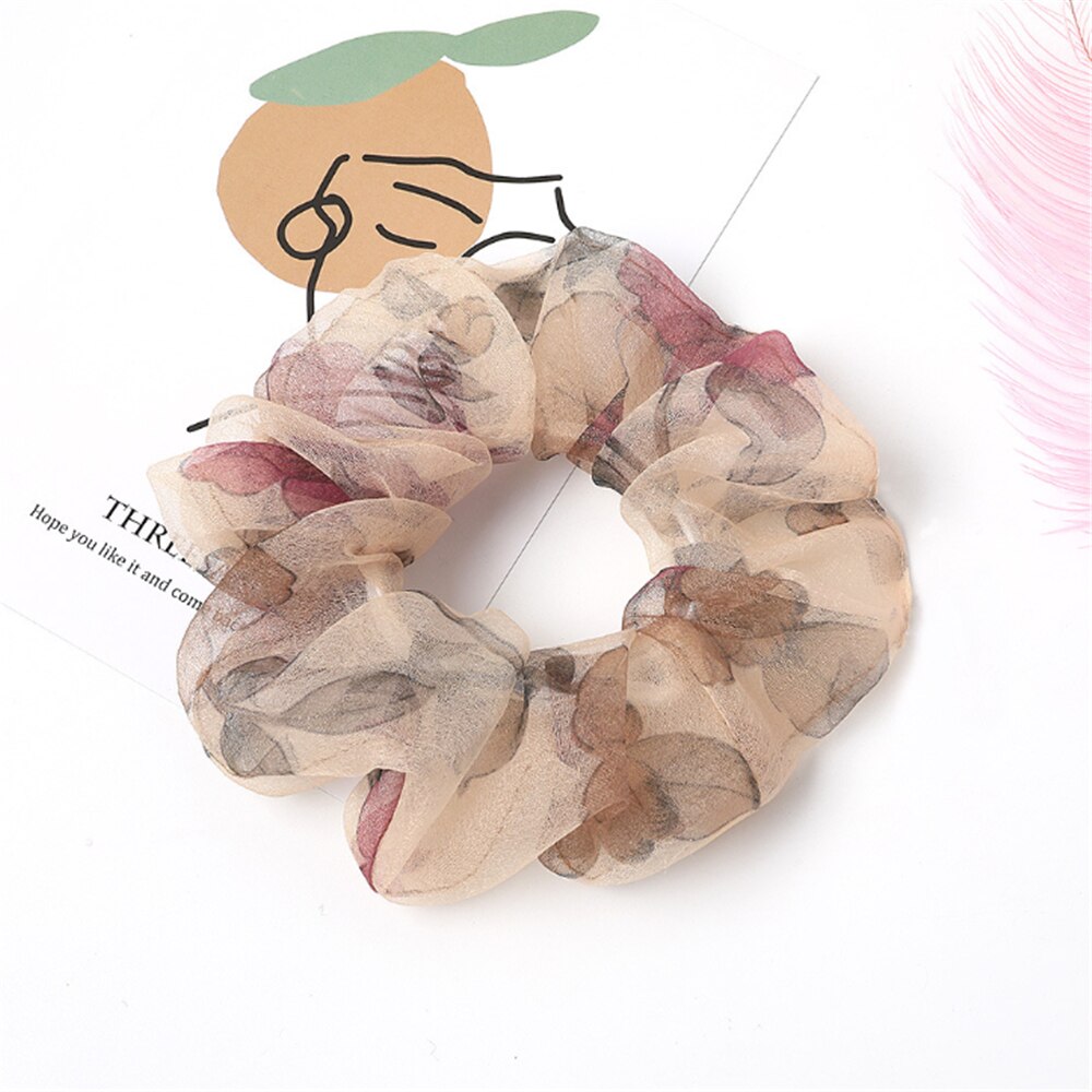 Spitze Gedruckt Haarband Frauen Kopfschmuck Pferdeschwanz Halfter Haar Seile Elastisches Haar Bands Haar Accessoires: 4