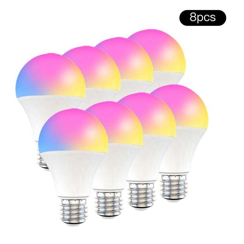 15W WiFi Smart Light Bulb E27 B22 Dimmable RGB+CCT Smart Light Bulb Voice Control Work With Alexa Google Home