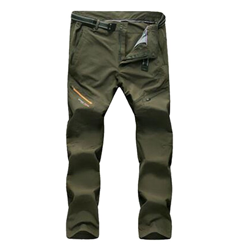 Aufdiazy heren lente zomer snel drogende wandelbroek heren outdoor sport dunne ademende broek fiets visbroek  jm032: Legergroen / Aziatische maat l