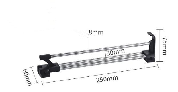 Appendiabiti Telescopico Appendiabiti Telescopico per Uso Intensivo Appendiabiti Fai da Te Appendiabiti con Gancio per Appendere Altezza Regolabile 110-310cm Larghezza Regolabile 78-125cm