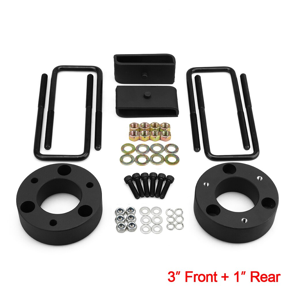 Front and Rear Leveling lift kit for 2007 Chevy Silverado Sierra GMC: Clear