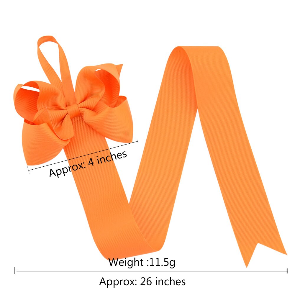 1piece 26'' Girls Solid Color Ribbons Hair Bow Holder Handmade Girl Barrette Holder Princcess's Hair Accessories 771