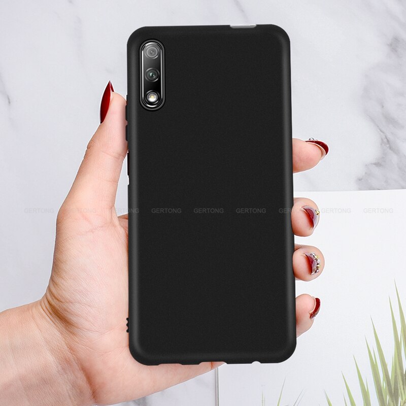 Gertong, carcasa mate esmerilada para Huawei Honor 9X Pro, funda de silicona sencilla para Honor 9X, Capa de carcasa No tiene agujero de huella dactilar