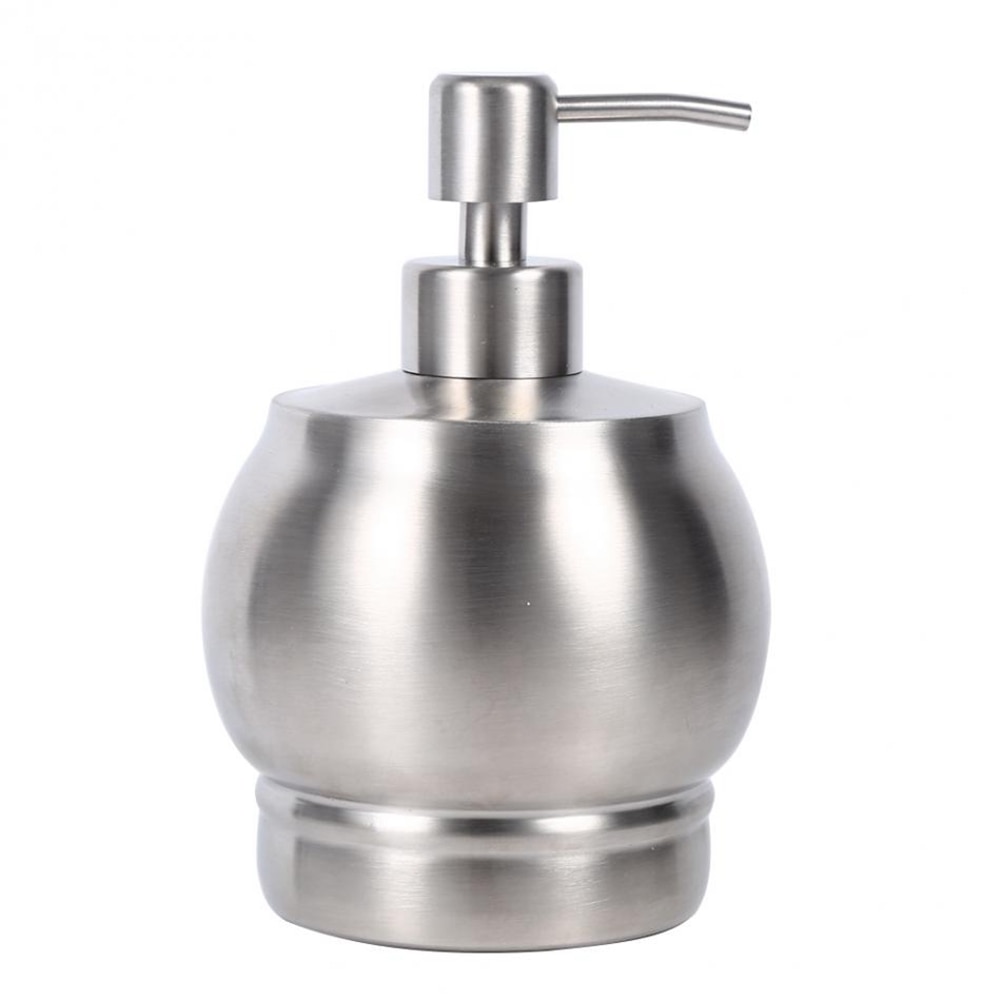 550Ml Stainless Steel Soap Dispenser Pump Lotion Bottle Kitchen Bathroom Detergent Shampoo Shower Hand Wash Bottle Pump Holder