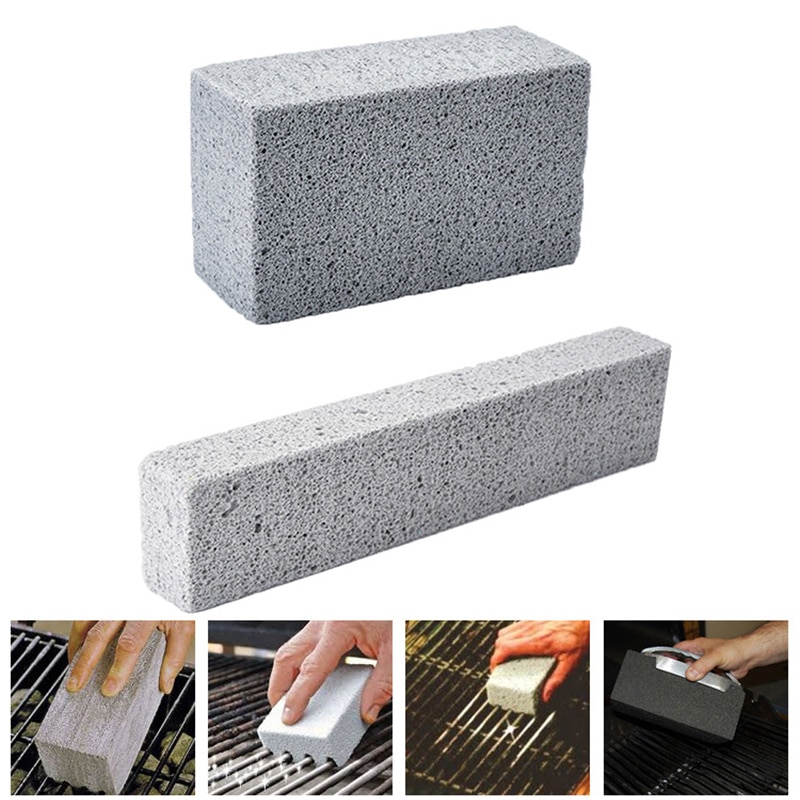 BBQ Grill Cleaning Brick Block Barbecue Cleaning Stone BBQ Racks Stains Grease Cleaner BBQ Tools Kitchen Decorates Gadgets 2pcs