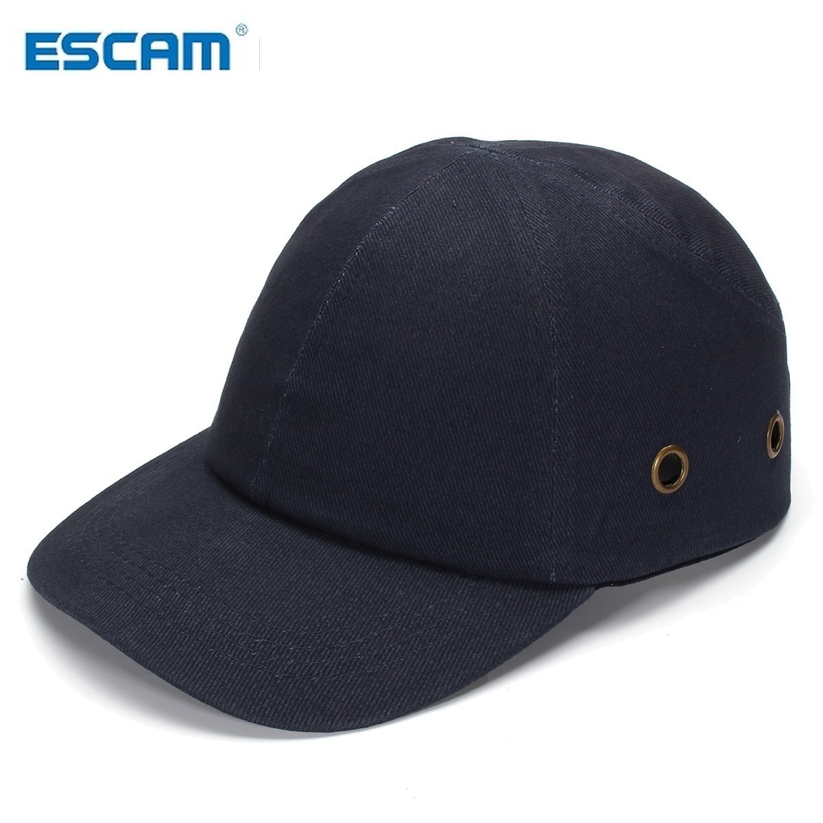 Escam Blauw Baseball Bump Caps-Lichtgewicht Veiligheid Harde Hoed Hoofd Bescherming Caps Werkplek Veiligheid Helm