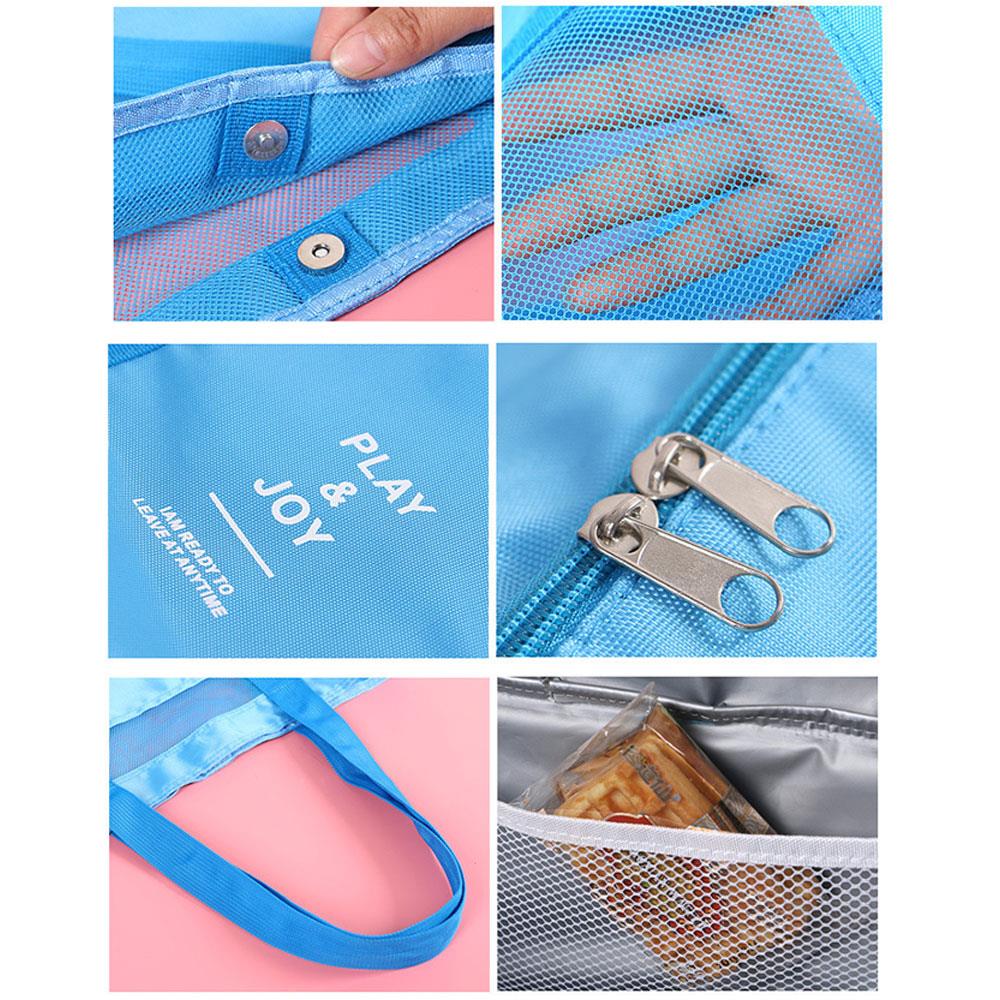 Cooler Picnic Bag Insulated Picnic Bag Travel Outdoors Storage Waterproof Beach Heat Preservation Portable Carry Tote