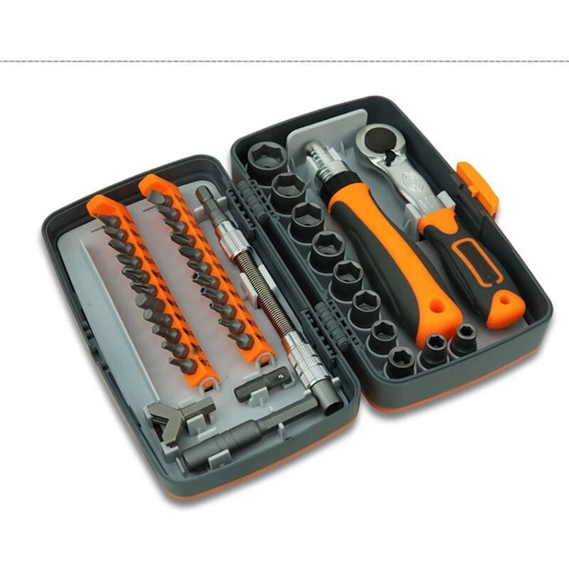 Multifunction Hand Tool Kit Home Screwdriver Set Car Repair Tool Set Auto Maintenance Tire Removal Sleeve Wrench Set Tool