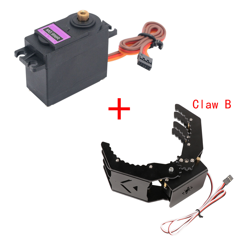 Mechanical Claw Grippers Robot Mechanical Arms with 180 Servo MG996 for Arduino Robot DIY Programming STEM Technic Parts: plum