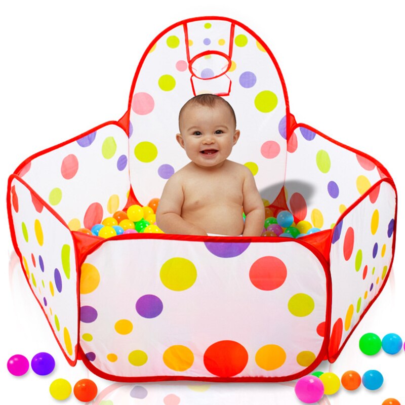 IKAUOIE Ball Pool con cestino giocattolo per bambini Ocean Ball Pit Baby box tenda giocattoli da esterno per bambini Ballenbak