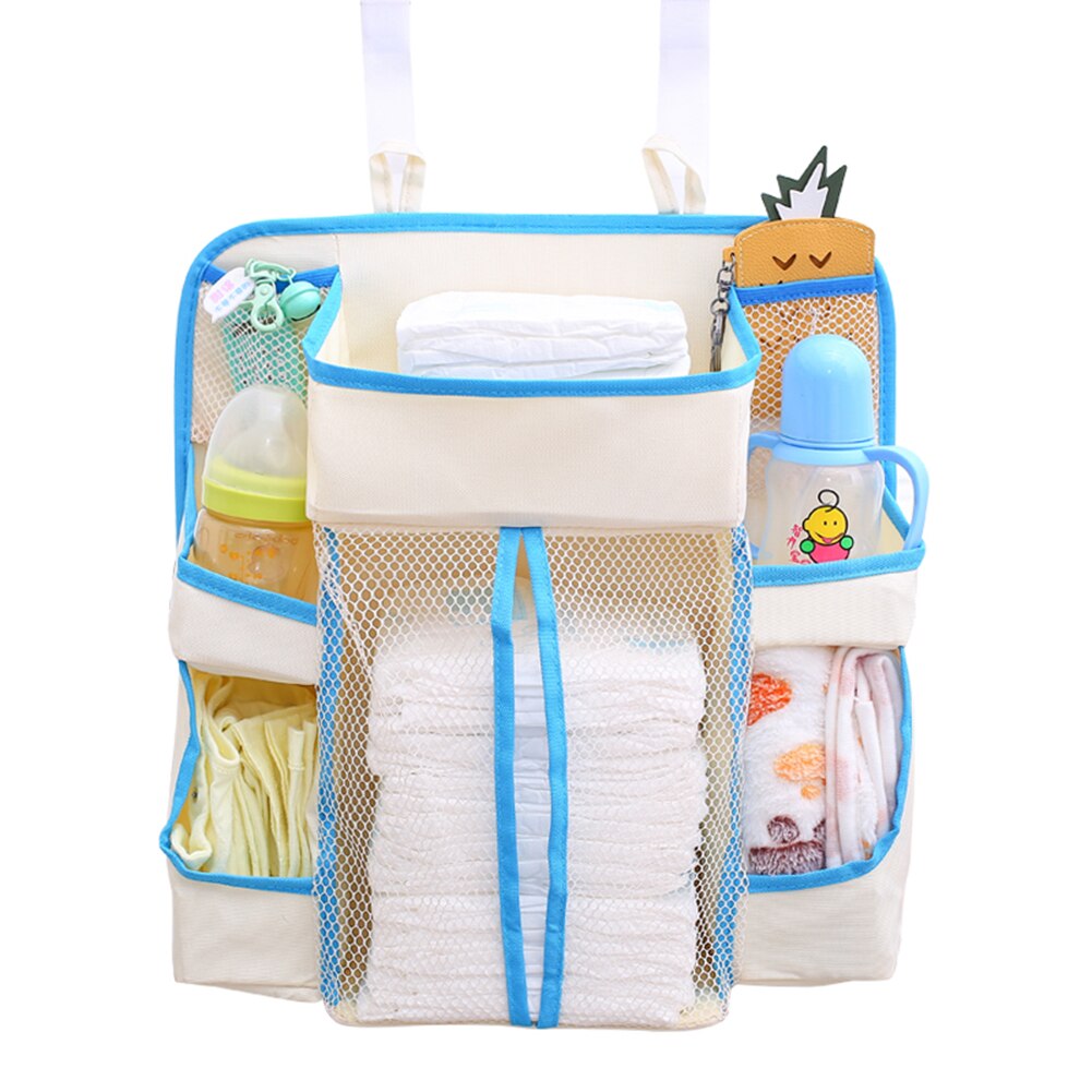 Baby Bed Hanging Storage Bag Toy Diapers Pocket Infant Bedding Organizer Cartoon Rooms Nursery Hanging Storage Bag: Default Title
