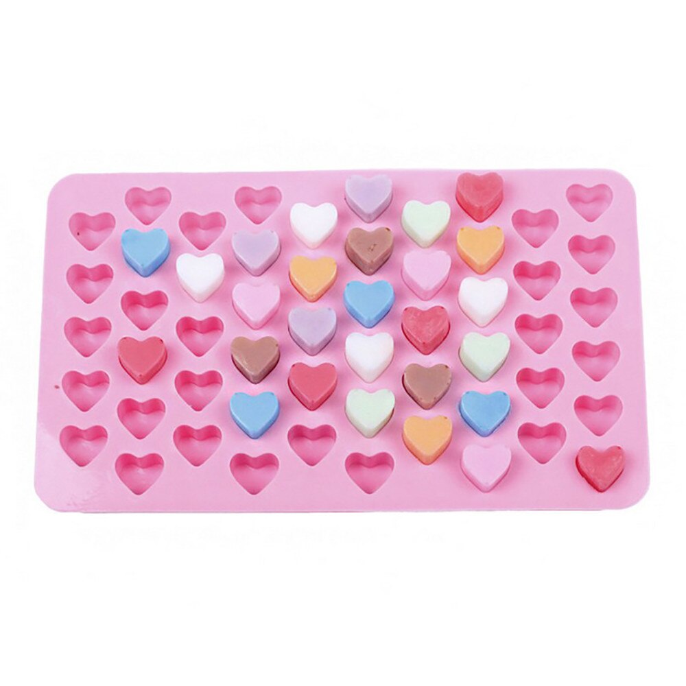 55 Mini Hart Siliconen Chocolade Vorm Bakvormen Ice Cube Chocolate Candy Truffel Ice Cube Mould W712