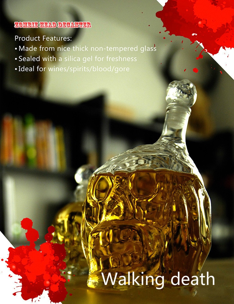 Décanteur de vin en verre de 650ML | Carafe à décantation créative pour vin, whisky, bière Cocktail Bar Kitche meilleur