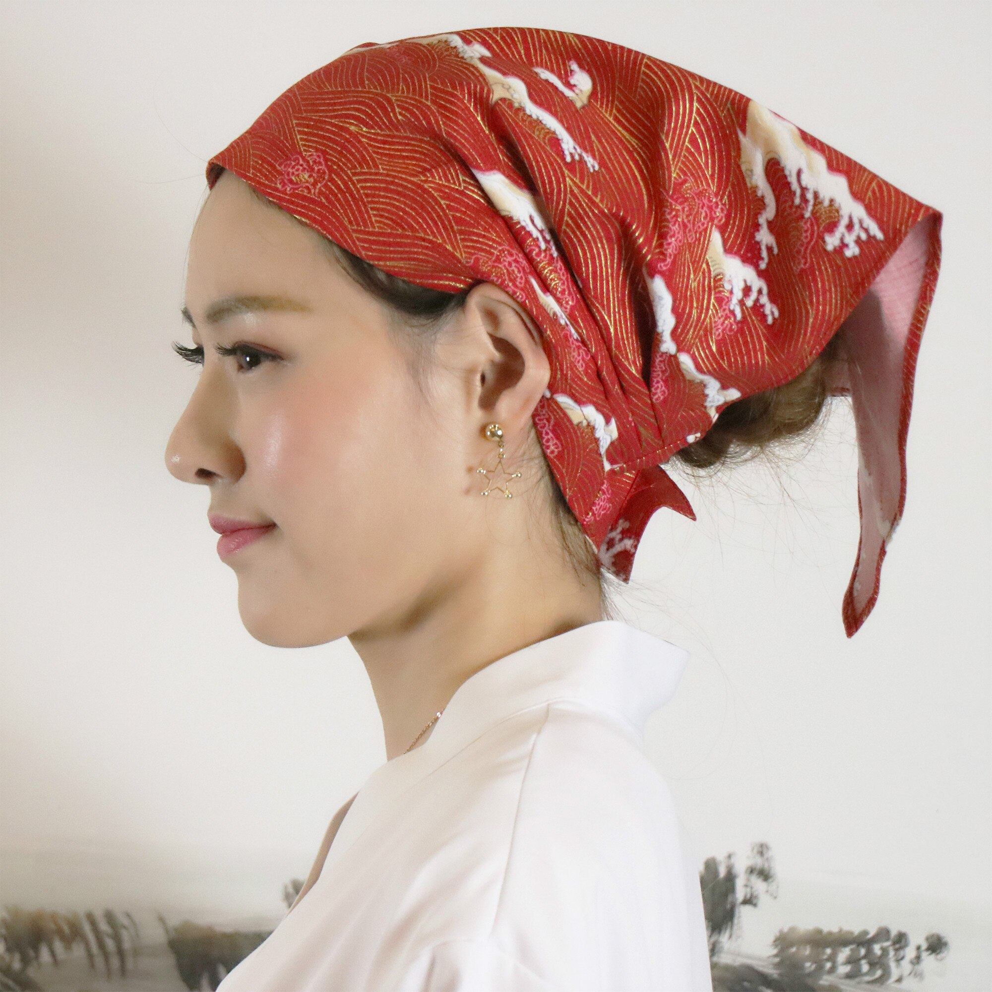 Bufanda de estilo japonés para camarero de Sushi, turbante para restaurante, gorro de cocina para Chef, gorro para cantina, Izakaya, Caffee Shop, accesorios de panadería: 4