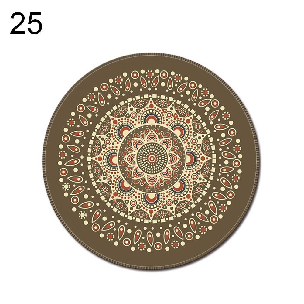 Fabriek Prijs Vintage Bohemian Ronde Computer 3D Spel Tapijt Muismat Mat Anti Slip Mousepad: 25