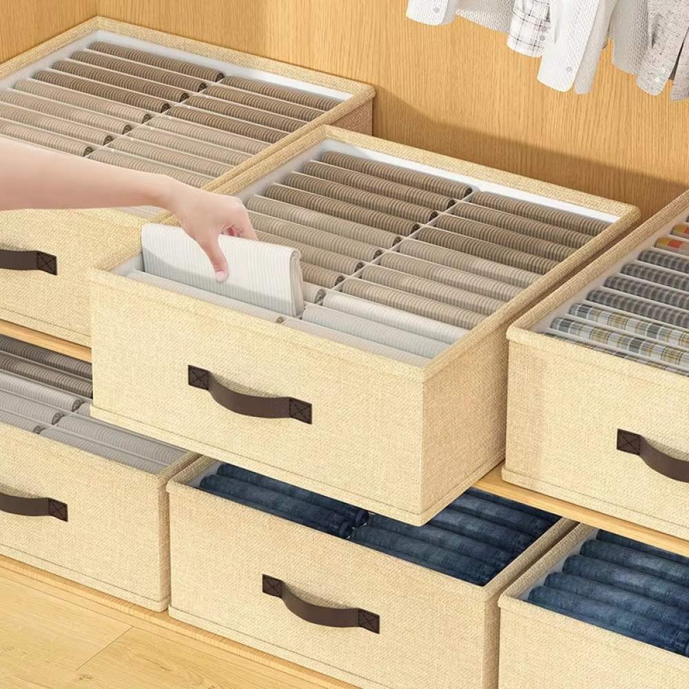 Kast Lade Organizer Box Garderobe Kleding Organizer Grote Capaciteit Broek Trui T-shirt Opbergdoos Met PP Board