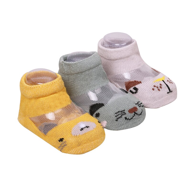 3 Paren/set Zomer Pasgeboren Baby Sokken Cartoon Dieren Baby Meisje Jongen Sokken Ademend Mesh Baby Peuter Sokken Voor Pasgeboren: set 4