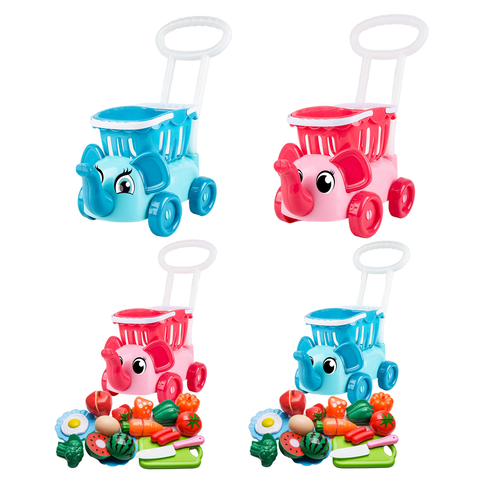 Symulacja udawaj zagraj w zakupy wózek zabawkowy zagraj w jedzenie na boże narodzenie obecne edukacyjne