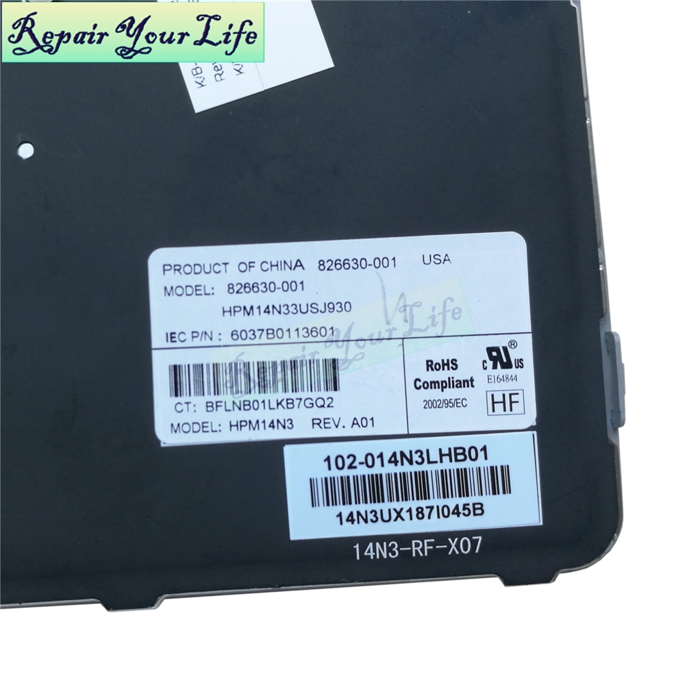 laptop keyboard For HP elitebook 725 G3 820 828 G3 G4 US keyboard wih backlit original