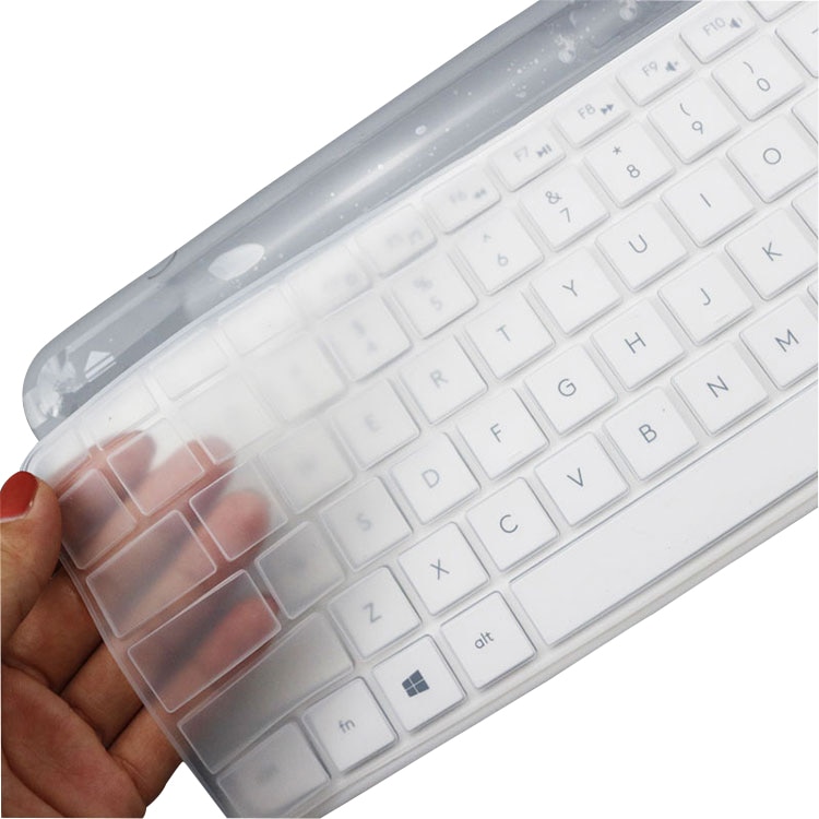 Keyboard Cover for Logitech MK470 K470 K580 Wired Set Clear Black Silicone TPU Protector Skin Film Case English Korea Colorful