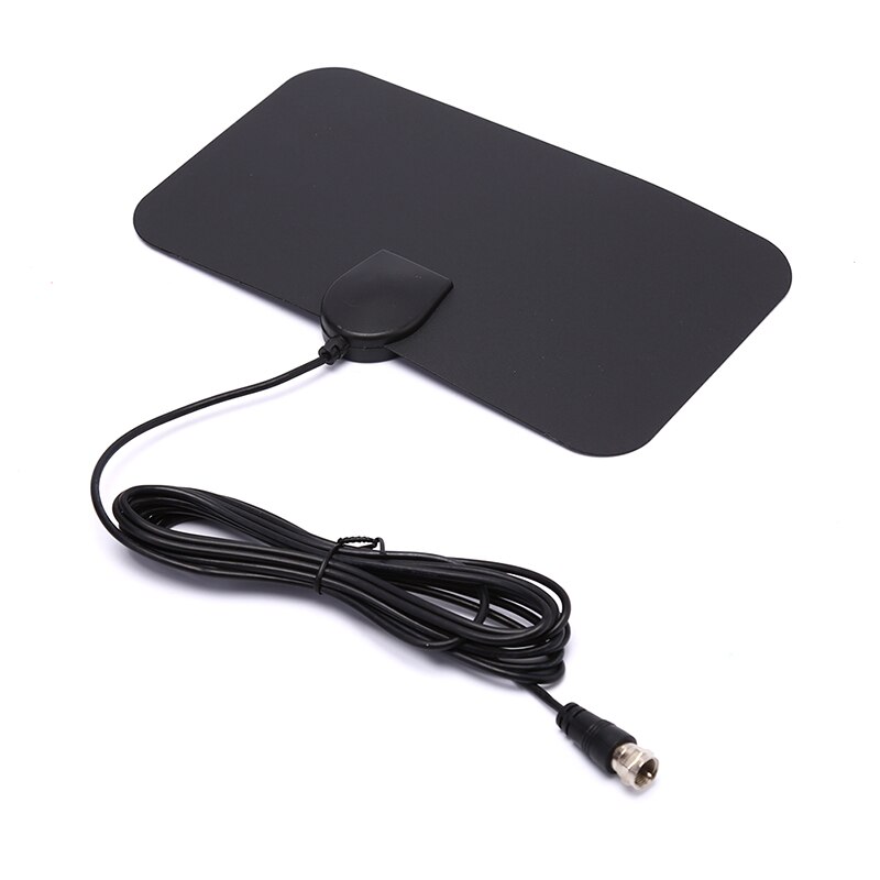 1PC Antenna HD TV DTV Box Digital TV Antenna Home TV Signal Receiver 200 Miles Booster Active Indoor Aerial HD Flat: Default Title