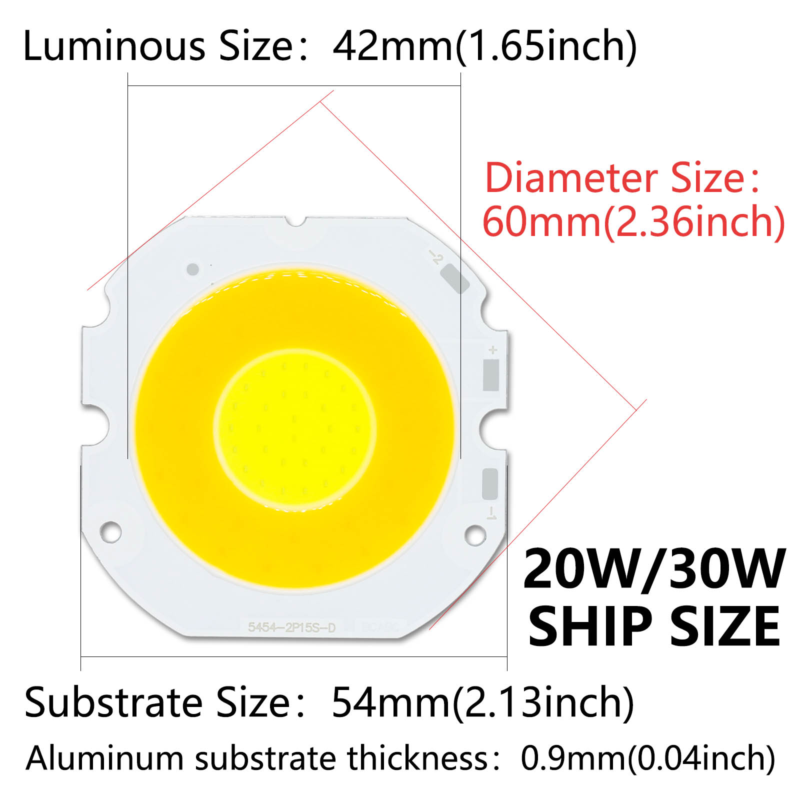 Tweekleurige Lamp Ronde 10W/14W/20W/30W 280ma Dubbele Lampen Diy Voor Led Cob Lamp Led Lamp Lamp Chip Spotlight Downlight Diode Lampen